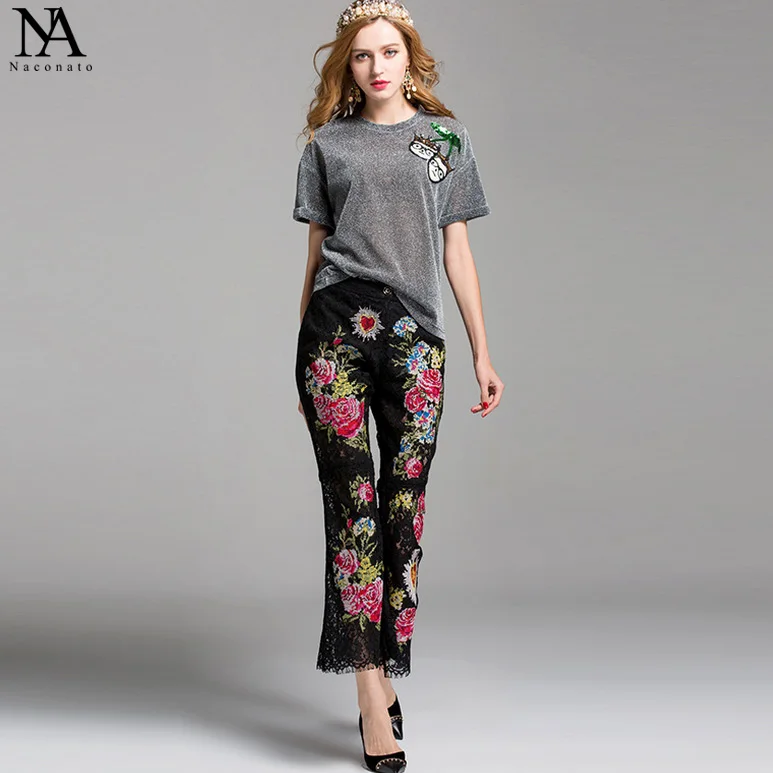 Новое Прибытие 2017 женская О Шеи С Коротким Рукавом Блестками Футболки Блузка с