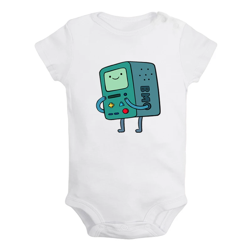 JaBaby3002WD Милый Beemo BMO Adventure Time собака Jake дизайн для новорожденных мальчиков и девочек униформа-комбинезон с принтом для младенцев, боди, одежда хлопковые комплекты - Цвет: JaBaby3002WD