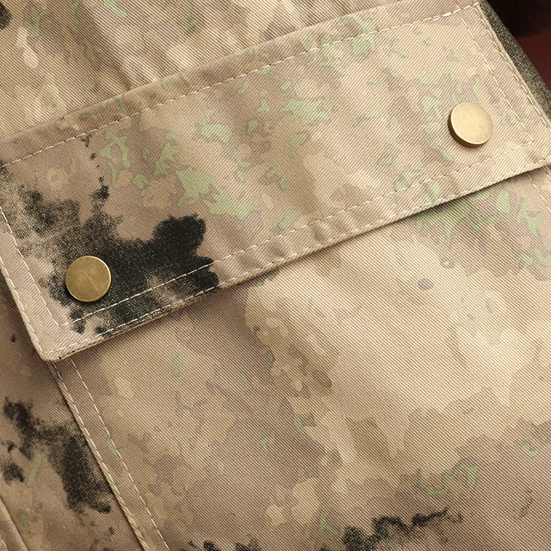 2019 Весенняя и летняя модная новинка свободная камуфляжная Рабочая куртка