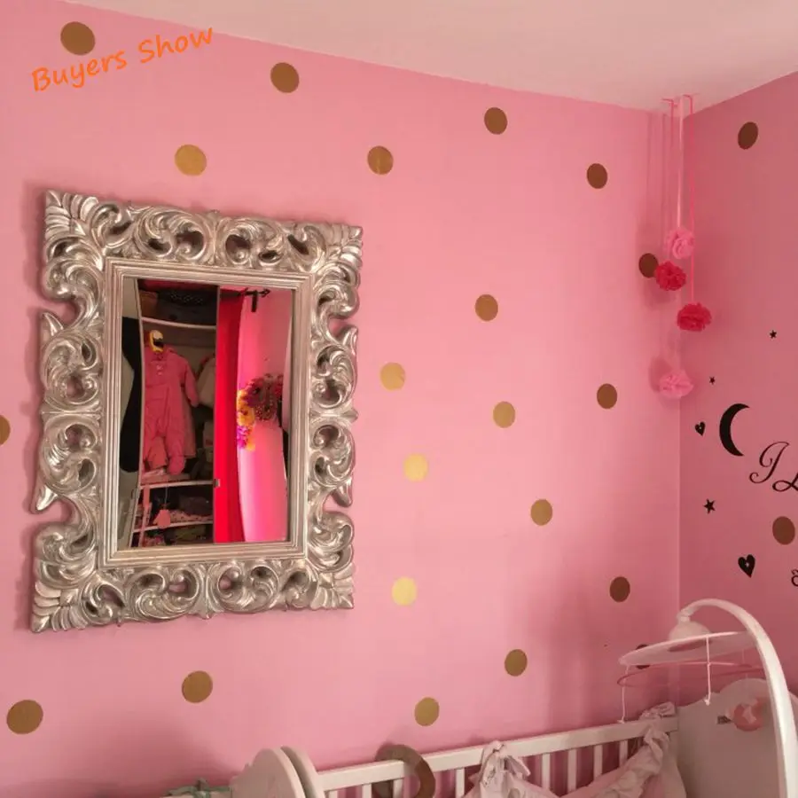 Узор в горошек Круглый Круг художественная роспись DIY настенные наклейки