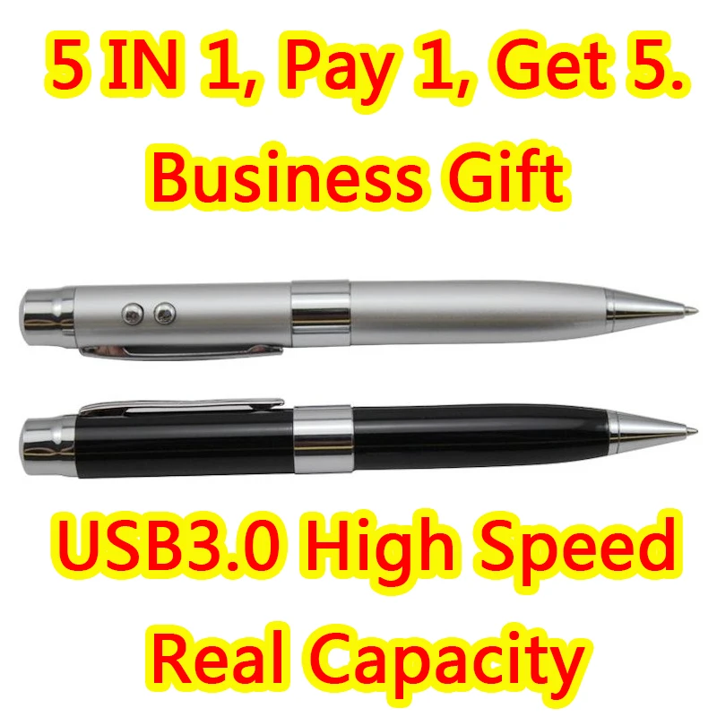 Usb флеш накопитель 64 ГБ 128 256 32 8 16 5в1 лазерная указка USB 3 0 Флешка 512 Гб карта памяти