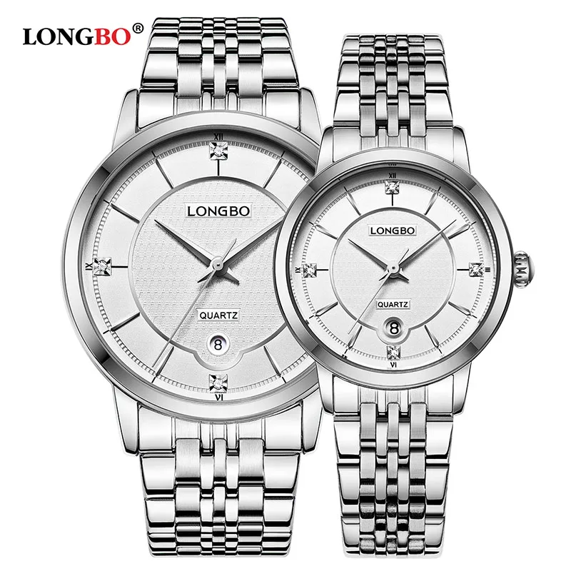 LONGBO 2020 новые брендовые модные деловые кварцевые часы из нержавеющей стали с