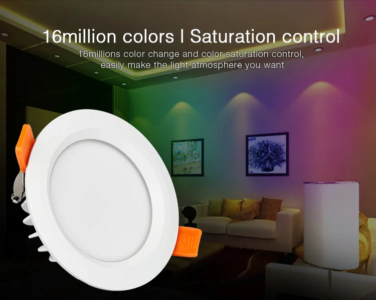 MILIGHT AC100-240 V, 6 Вт, 9 Вт, 12 Вт, 15 Вт, 18 Вт, 25 Вт RGB+ CCT светодиодный светильник водонепроницаемый светодиодный потолочный прожектор FUT061 062 063 064 065 066 068 069
