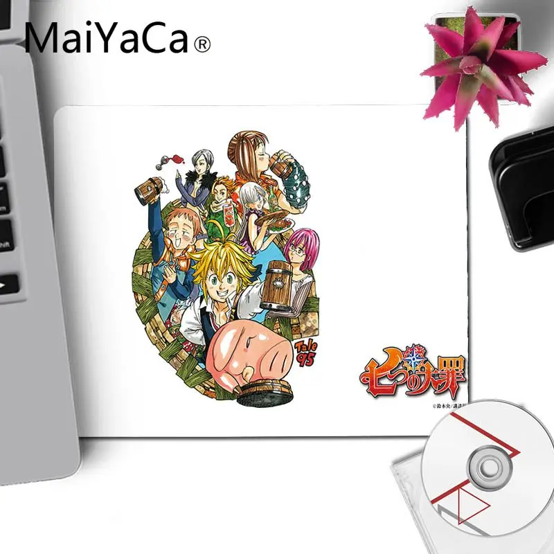 Маленький коврик для мыши MaiYaCa японское аниме Nanatsu No Taizai игровой гладкий письма