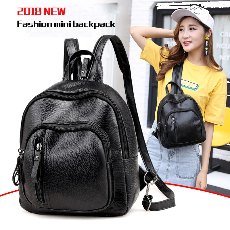 Soomile мини рюкзак женский из искусственной кожи Противоугонный Mochila для