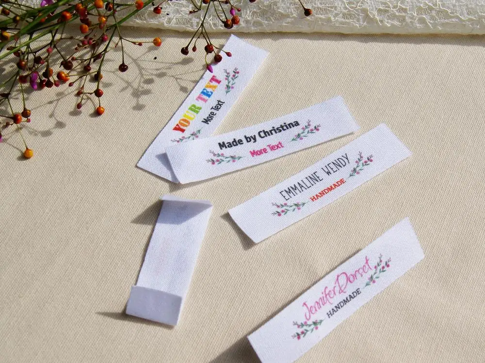 Пользовательские швейные этикетки бирки ручной работы пользовательские детские