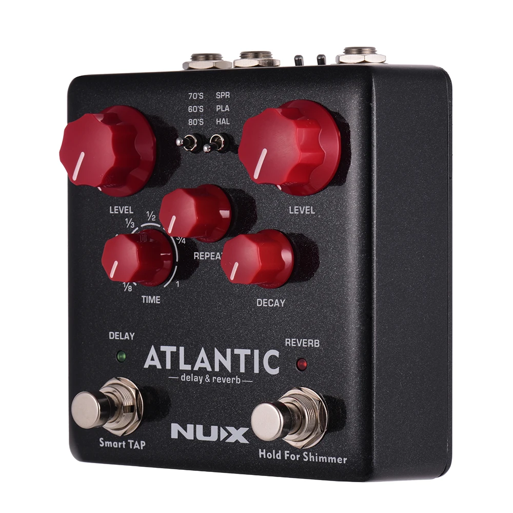 Педаль для гитарного эффекта NUX ATLANTIC Delay & Reverb двойной ножной переключатель 3