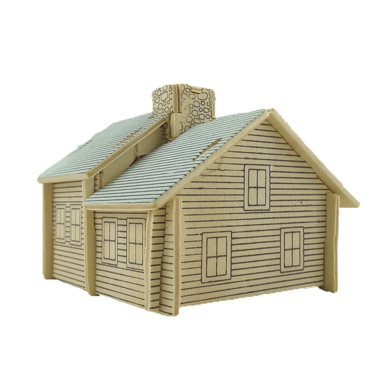 BOHS строительные игрушки 3D деревянные DIY масштабные модели маленькая вилла|3d wood|toy