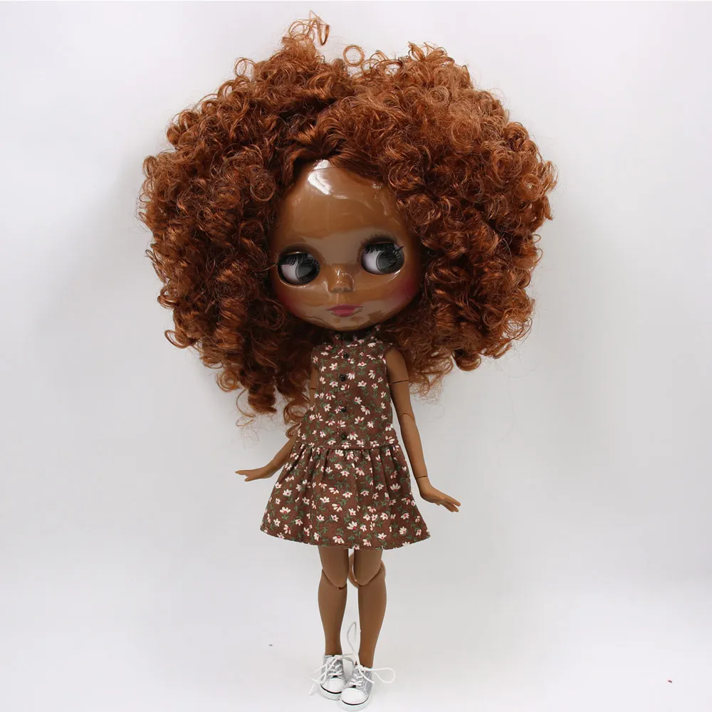 B doll clothes shoes ICY Nude Blyth кукла No. QE965 каштановые волосы суставы тела 1/6 bjd, pullip, licca, jerryberry - Цвет: B doll clothes shoes