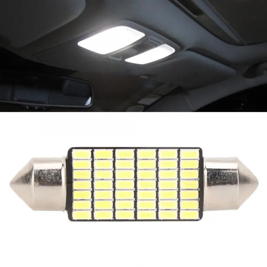 8 шт. DC 12V Festoon 3014 39 мм 42SMD супер яркие Автомобильные светодиодные купольные