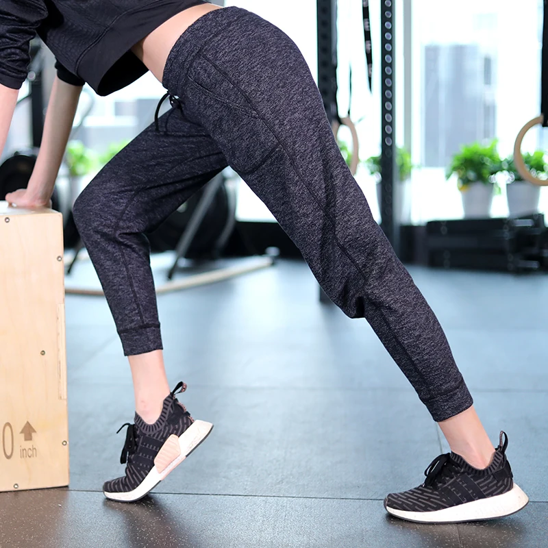 U брюки для фитнеса женские спортивные с большим карманом на шнурке бега