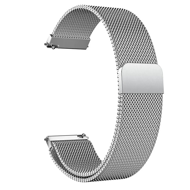 Серебристый Frontier классический сменный ремешок для samsung Galaxy Watch активный смарт-браслет для samsung gear S2 ремешок для samsung gear S2 браслет - Цвет ремешка: Серебристый