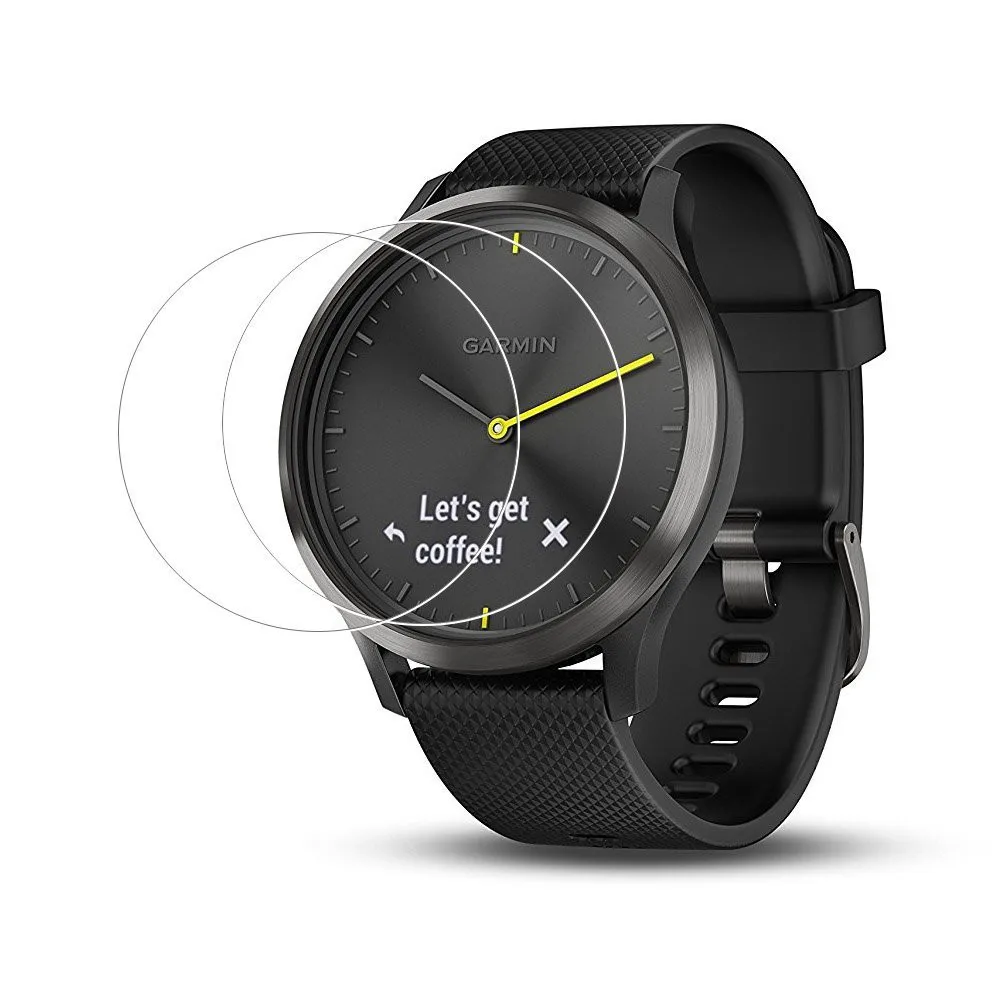 Защитная пленка для экрана Garmin Vivomove HR Watch HD Premium закаленное стекло 9H