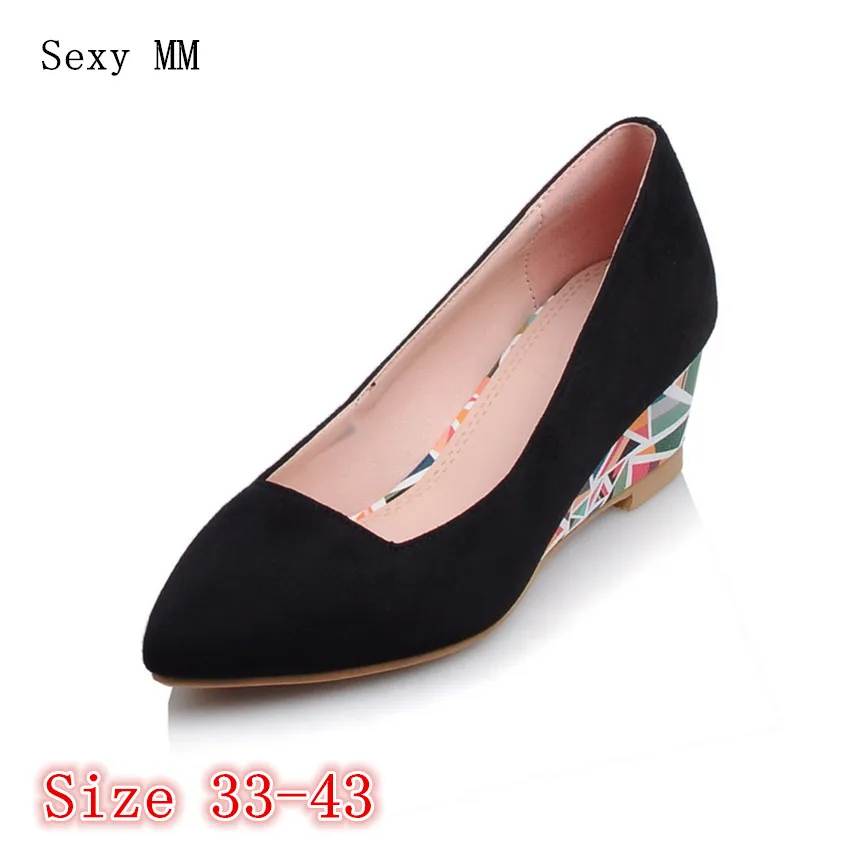 

High Quality Wedges Women Platform Shoes High Heels Women Wedge Casual High Heel Shoes Ladies Plus Size 33 - 40 41 42 43