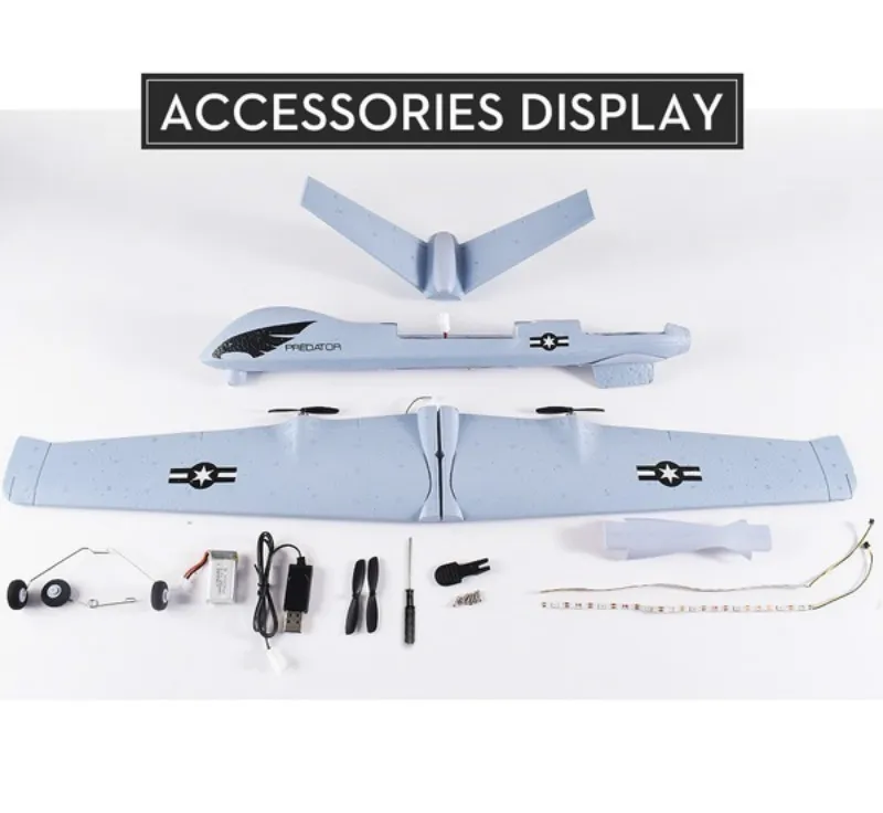 RC самолет Z51 2 4 г Летающая модель светодиодный Fpv Vitesse высота 100 м самолеты на