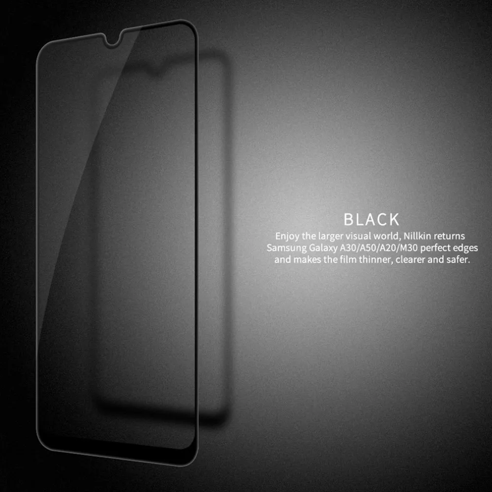 Защита экрана для Samsung Galaxy A20/A30/A50 Nillkin CP + PRO Полное покрытие закаленное стекло