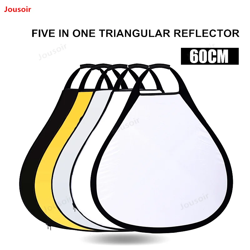 60 см пять в одном отражатель для фотосъемки треугольные портативная мягкая