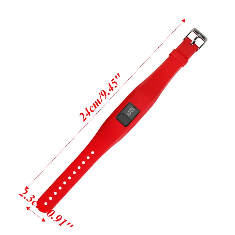 OOTDTY силиконовые для фитнеса наручные часы ремешок с пряжкой для Garmin vivofit 3 трекер