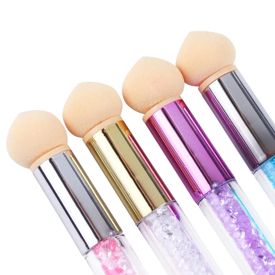 1 шт. декорация для ногтей градиент кисти губки омбре дизайн гель лак для ногтей блеск пудра рисование акриловый маникюр инструмент LY945