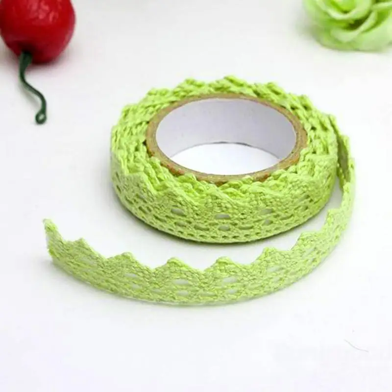 1 рулон DIY ткань кружева васи лента самоклеящаяся наклейка для скрапбукинга ткань кружева васи лента 9 цветов на выбор аксессуары для шитья#705