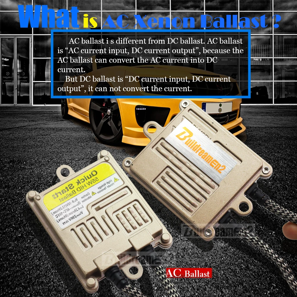Buildreamen2 AC HID Xenon балласт 55 Вт 12 В Сельма цифровой блок зажигания балласт для автомобиля Ксеноновая Лампа H1 H3 H4 H7 9005 9006 9007 H13