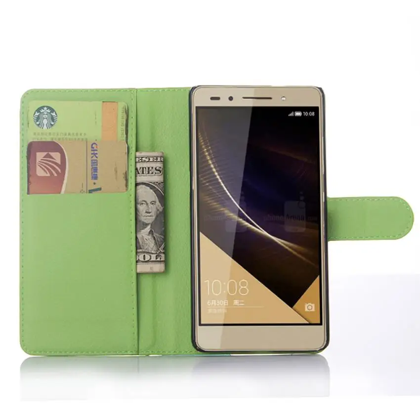 Чехол для huawei honor 7, чехол премиум класса из искусственной кожи, бумажник, флип-чехол для huawei honor 7, с отделениями для карт и отделением для денег, чехол, Fundas