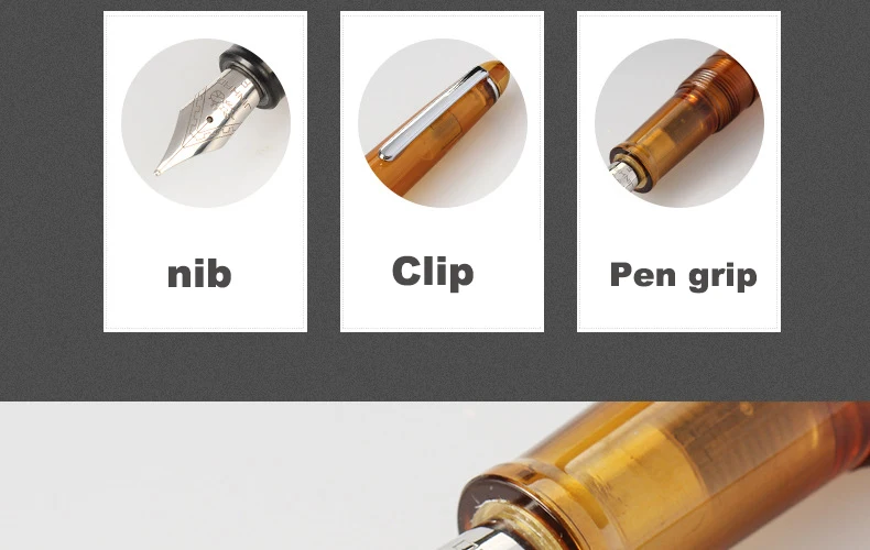 Jinhao992 прозрачная перьевая ручка Роскошные чернила ручка для студентов Pluma Fuente Stylo Plume Pluma Tinta канцелярские принадлежности подарок для письма