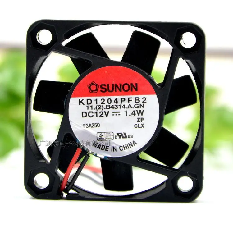 

KD1204PFB2 DC12V 0.9W Originally built SUNON 40*40*10MM 2-wire axial fan