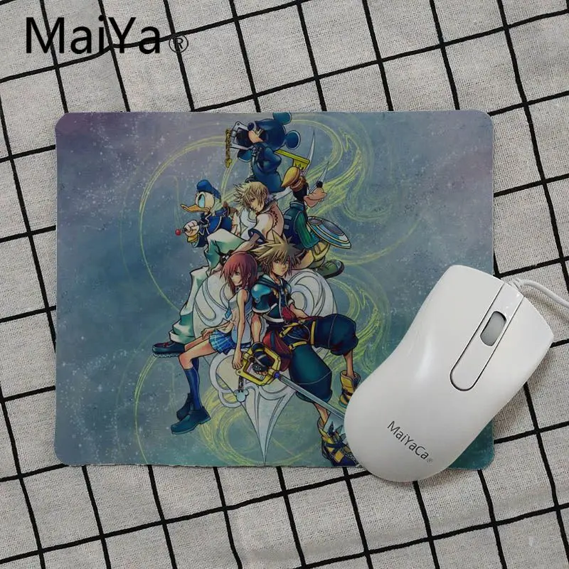 No Lock Edge18x22cm Maiya мальчик подарок коврик Королевство Сердца компьютерная игровая мышь коврики Лидер продаж подставка под руку мышь - Цвет: No Lock Edge18x22cm