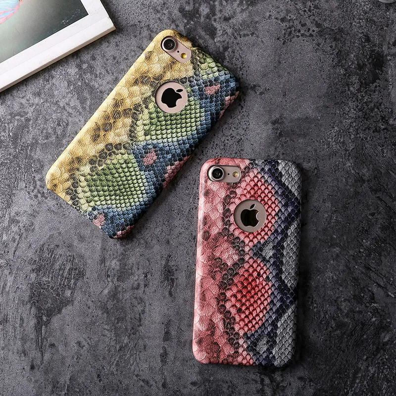 Для iPhone X 8 7 6 6S Plus мягкий чехол с дизайном змеиной кожи для 7Plus XS Max 5 S XR coque Fundas |