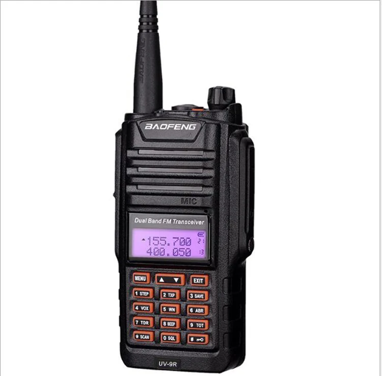 Горячая Ip67 водонепроницаемый пылезащитный обновленный baofeng uv-9r с 8 Вт uhf vhf Двухдиапазонный двухсторонний радиоприемник большой дальности Водонепроницаемая рация