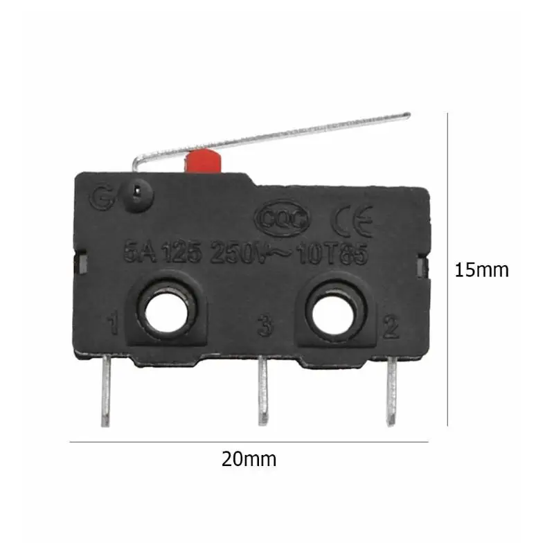 Концевой выключатель 3Pin N/O N/C 5A 250V AC KW11-3Z микро переключатель для 3d принтера часть роликовый рычаг фиксатор высокое качество
