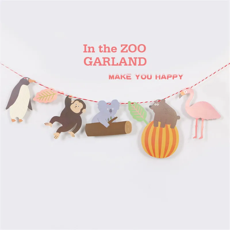 Мультфильм шляпа зоопарк сафари джунгли животное День рождения баннер лес