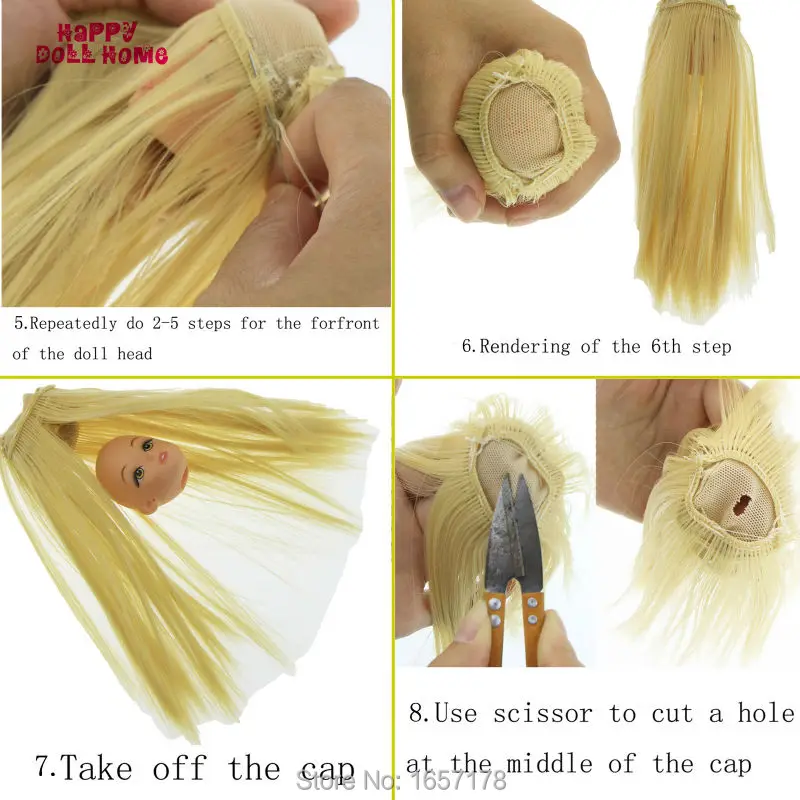 1 шт. DIY кукольные парики 15*100 см прямые волосы для куклы Барби BJD 1/3 1/4 1/6