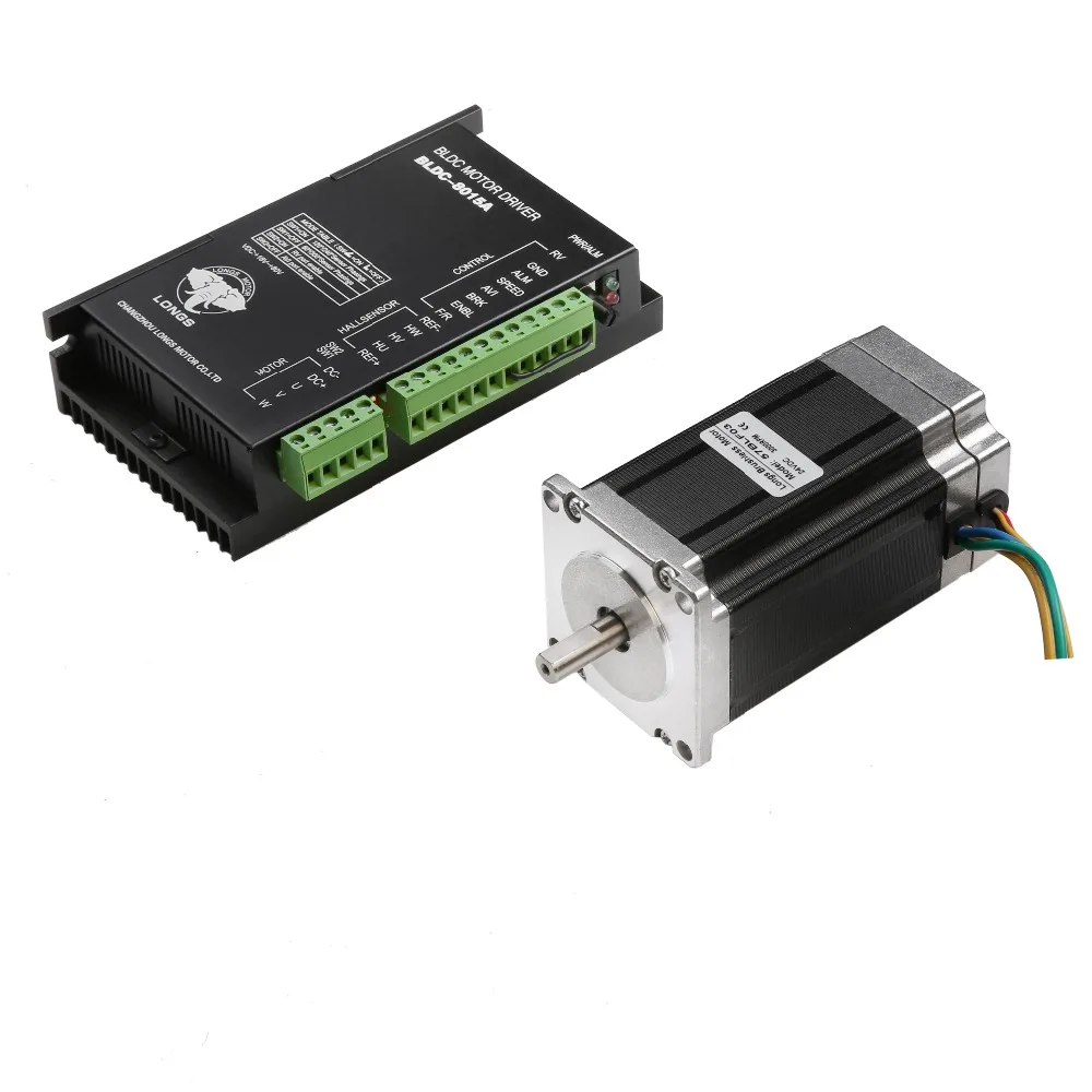 

Free Ship US&US Ship Brushless DC Motor 188W 24V 3000RPM 57BLF03 DC Driver BLDC-8015A Router Milling CNC Router