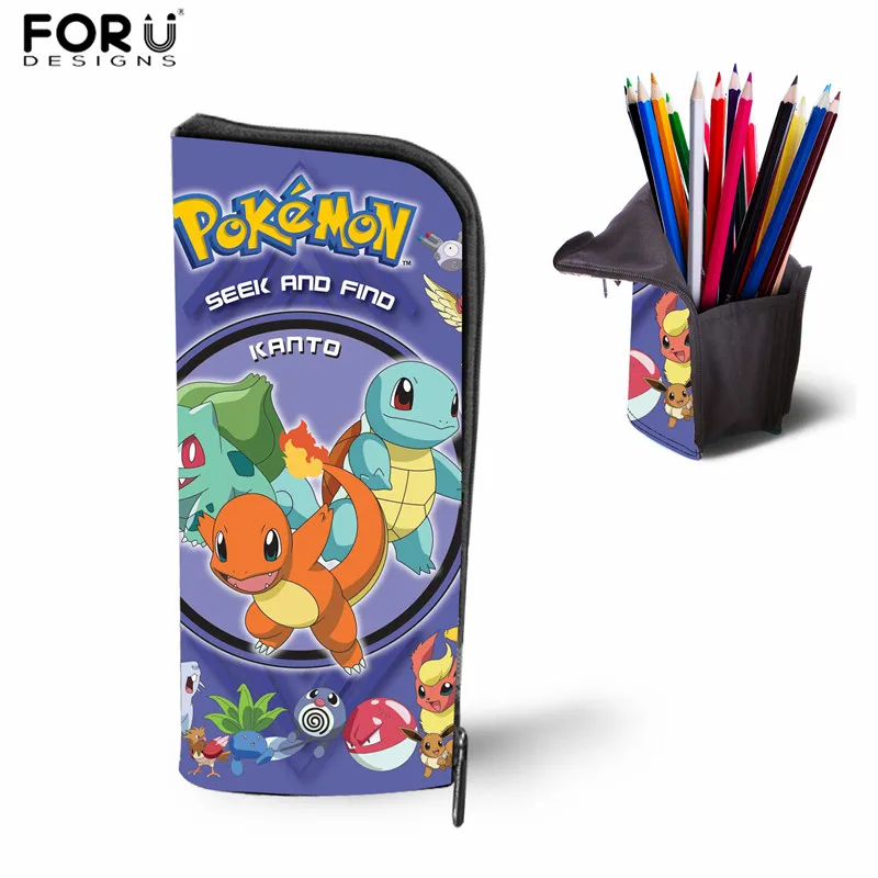 XM2708D FORUDESIGNS/аниме рюкзак Pokemon Карманный Пикачу школьная сумка для девочек и мальчиков рюкзак для переноски детей Детский Рюкзак основной Sudent Рюкзак Книга сумка - Цвет: XM2708D