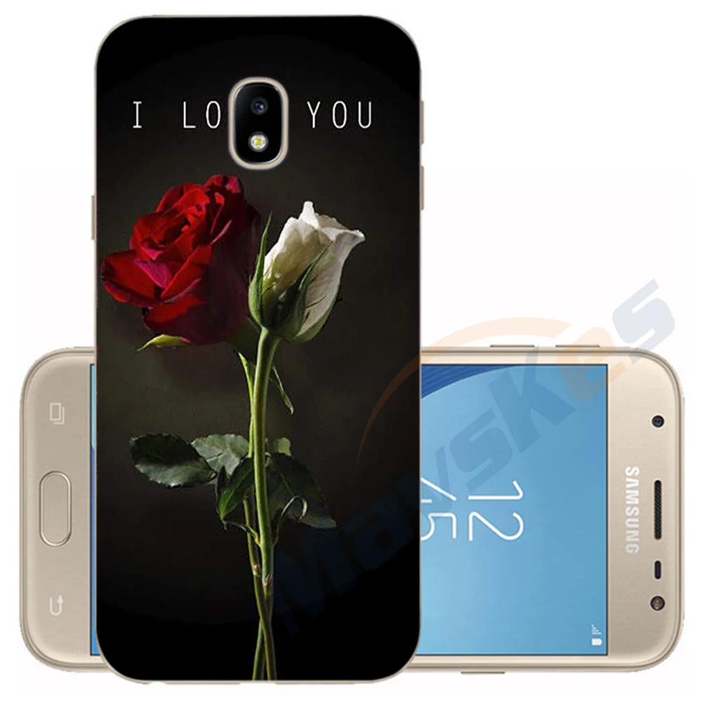 16 Чехол для телефона для samsung Galaxy J5 EU J530 J530F Мягкий Силиконовый ТПУ Защитное приспособление в виде цветка чехол для samsung J3 EU J330 бампер - Цвет: 16