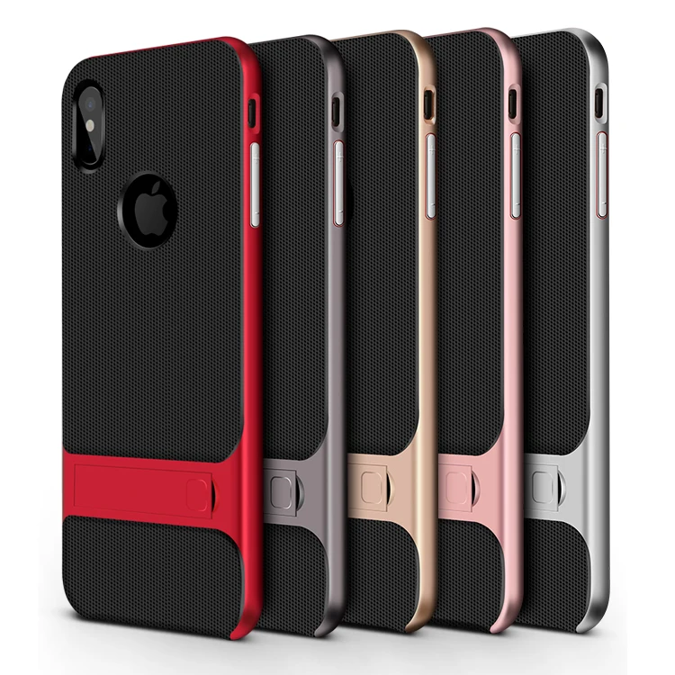 Для iPhone XS чехол TPU силиконовый+ PC подставка держатель чехол для iPhone X XS Max XR 7 Plus 11 Pro Max Жесткий противоударный пластиковый чехол