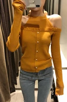 Pullover Rushed Sale Regular Standard Pullovers Full Solid Sweater Women 2018 The Korean Version Wears A Neck And Back Sweater