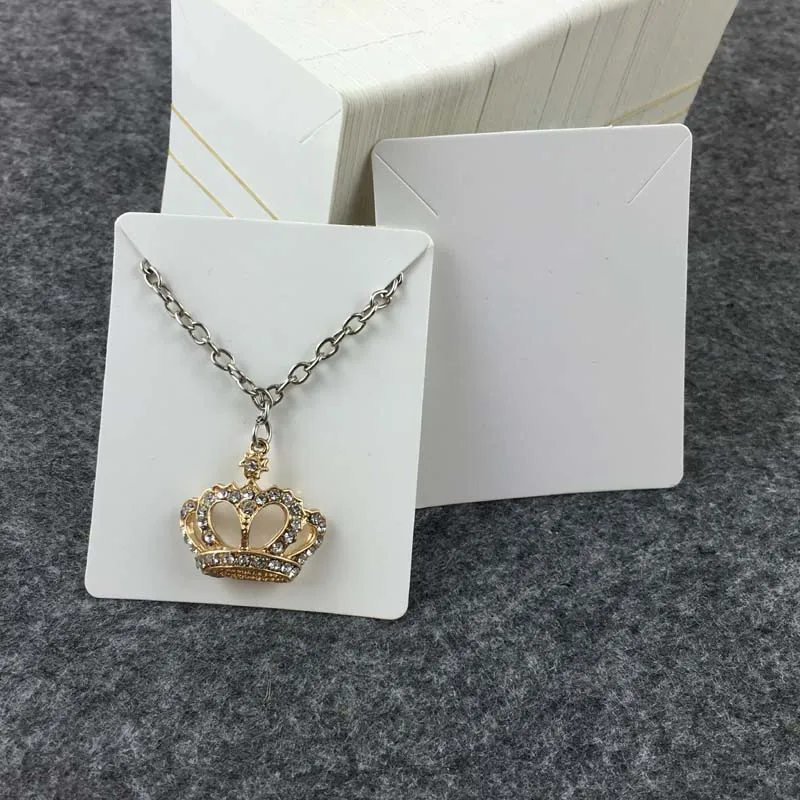 100 шт. бумажная маленькая милая витрина для ювелирных изделий ожерелья/ручного