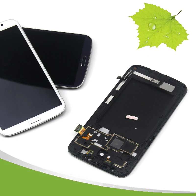 Super AMOLED ЖК дисплей для SAMSUNG Galaxy Mega 6 3 i9200 i9205 сенсорный экран дигитайзер Рамка в