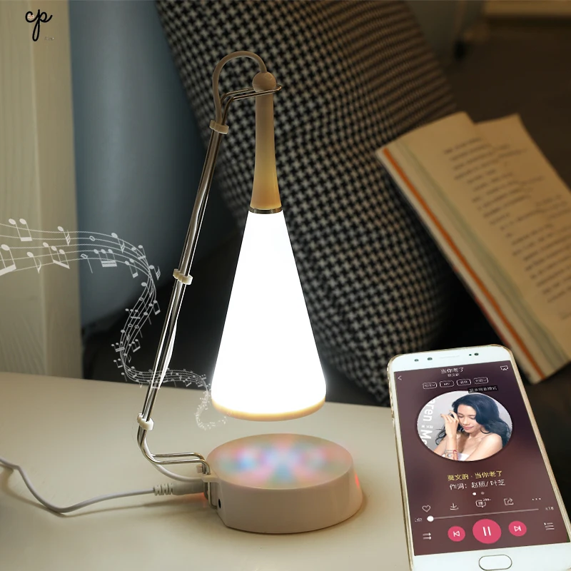 Беспроводная зарядка музыкальные лампы настольные Bluetooth аудио женские бытовые креативные романтические прикроватные ночники спальные лампы