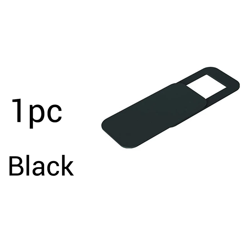 black 1pc 1/3/6 шт. объектив Кепки ноутбук Камера Стикеры крышка веб-камера для iPad смартфон для ПК для ноутбуков - Цвет: black 1pc
