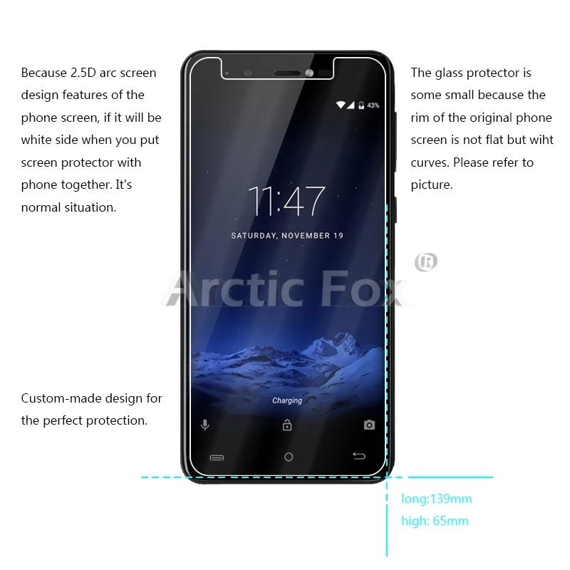 10 Pcs/Lot Premium Tempered Glass For Cubot R9 MT6580 5.0 inch Screen Protector Toughened protective film | Мобильные телефоны и