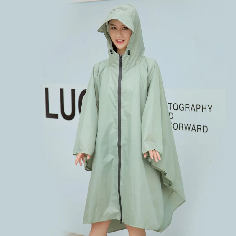 

Raincoat Women men Waterproof,Rain Wear Outdoors Backpack Rain coat Poncho jacket cloak capa de chuva Chubasqueros big cap