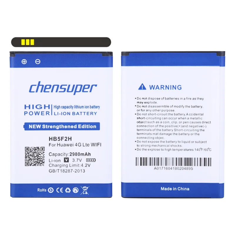 2 шт./новый аккумулятор 2980 мАч HB5F2H для мобильного телефона Huawei 4G Lte Wi Fi роутер E5375
