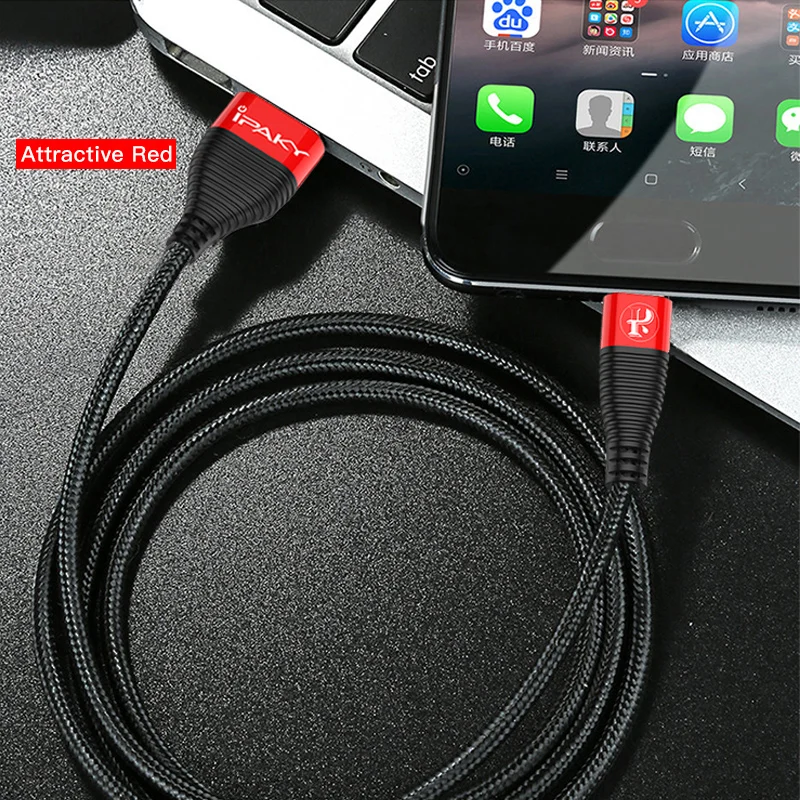 

IPAKY Micro USB Fast Data Sync Charging Cable for Samsung Huawei Xiaomi LG Andriod Mobile Phone Cables Micro USB Cable