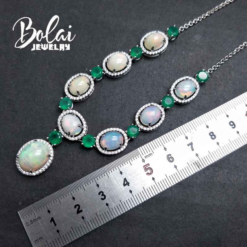 Bolaijewelry роскошное элегантное праздничное ожерелье из натурального фиопийского
