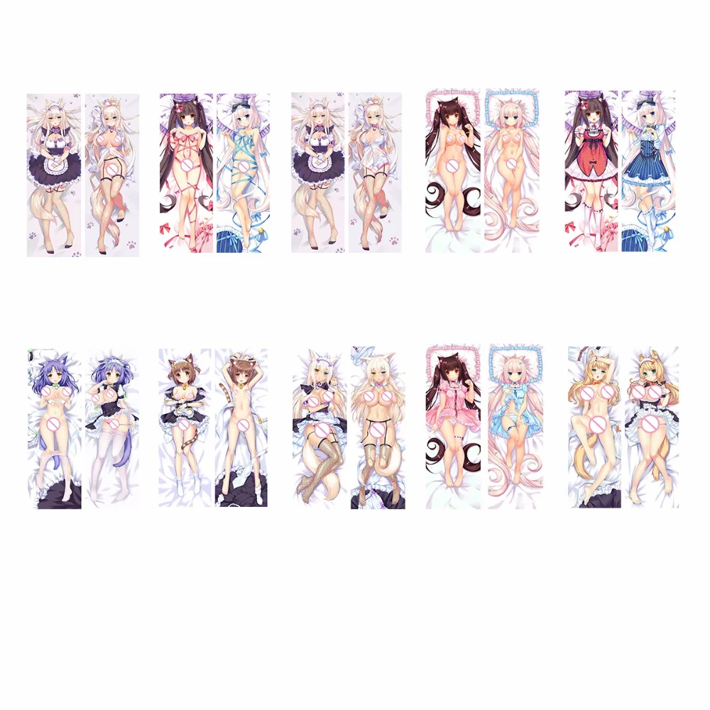 

Anime NEKOPARA chocolat vanilla Azuki Body Pillows Hugging Pillow Cover Case Decorative Pillowcase Double-Sided 2way Sexy