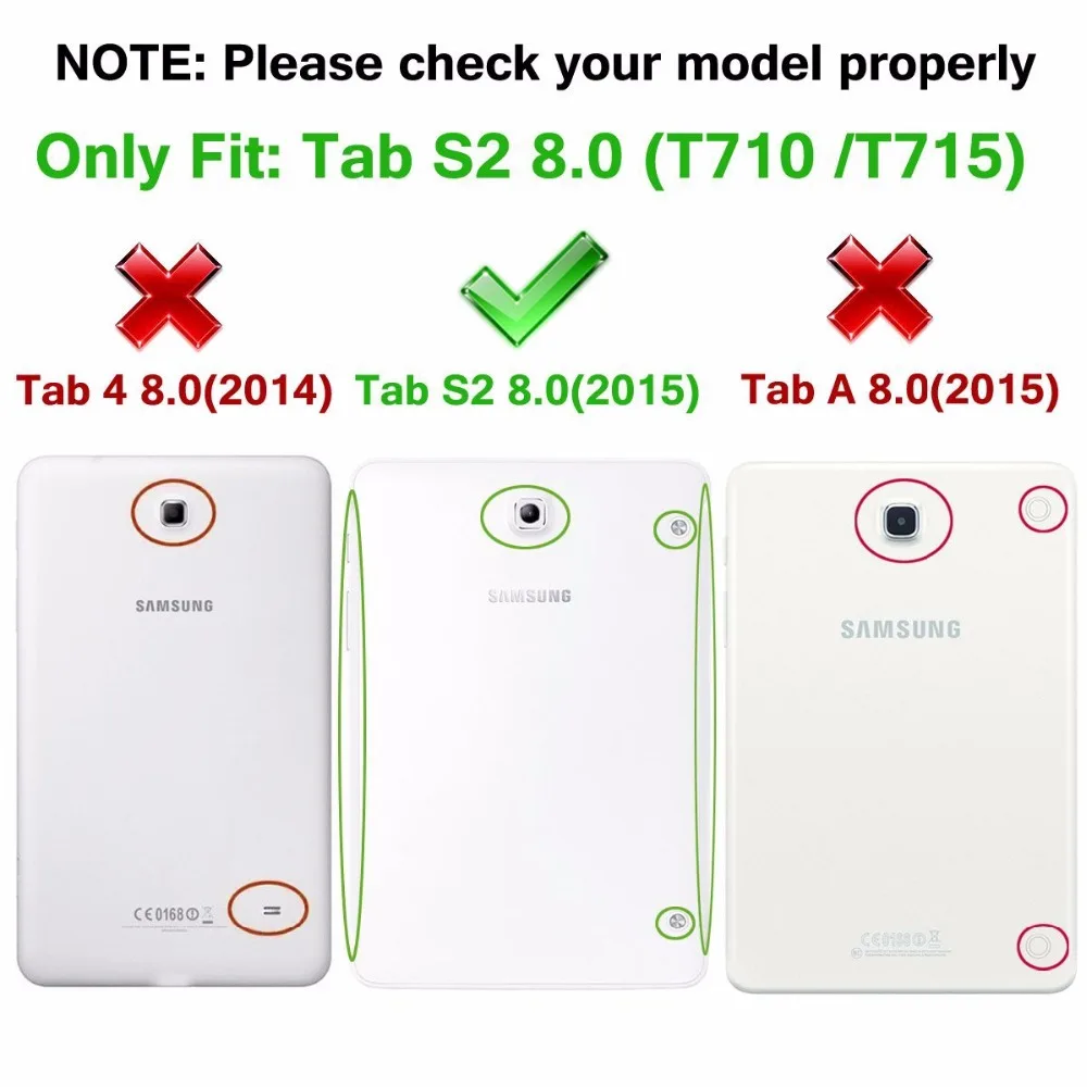Для Samsung Galaxy Tab S2 8.0 T710 t719 Цветной рисунок кожаный чехол для sm-t715 8 дюймов Планшеты